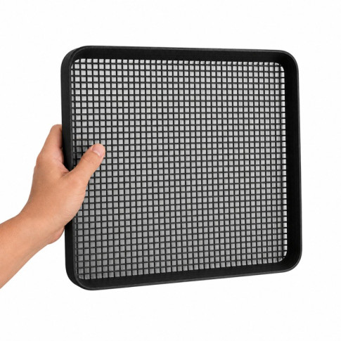 Tapis grillagé en silicone avec bordure pour BBQ 305x305mm