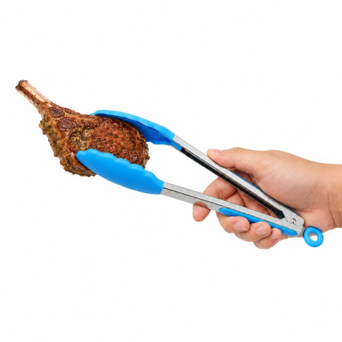Pince de cuisine en acier inoxydable avec embouts en silicone 340