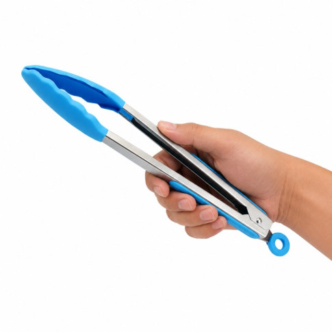 Pince de cuisine en acier inoxydable avec embouts en silicone 340