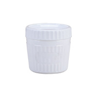 Combo Bol CookShow verre opale + Couv en plastique PP  H96mm 500ml