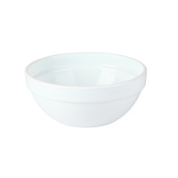 Combo Bol CookShow verre opale + Couv en plastique PP  H75mm 1 140ml