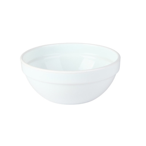 Combo Bol CookShow verre opale + Couv en plastique PP  H75mm 1 140ml