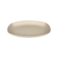 Huskly assiette ovale réemployable composite beige 290x180mm H32mm
