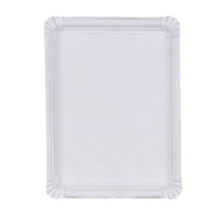 Assiette carton blanc rectangulaire