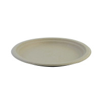 Assiette pulpe ronde brune  220mm