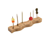 Piques bambou "Teppo Gushi" et support bambou pour 4 piques "Haya"    H19mm