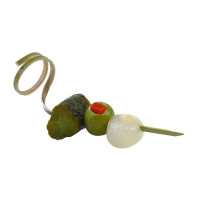 Pique bambou avec boucle "Twist"    H22mm