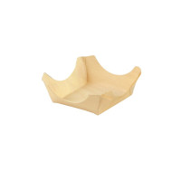Mini assiette bois carrée 60x60mm H25mm