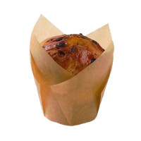 CAISSETTE DE CUISSON TULIPE MARRON SILICONE 175X175X60MM 12PCS/PET BOX, 6BOX/OPP BAG, 4BAG/CTN