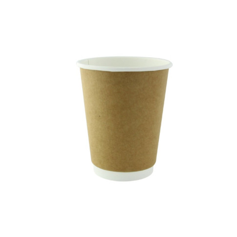Gobelet carton laminé PLA double paroi  H110mm 340ml