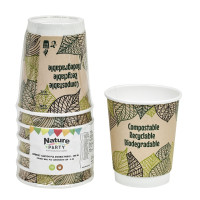 Gobelet carton laminé PLA double paroi  H90mm 230ml