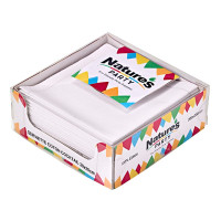 Serviette coton blanc pour cocktail 200x200mm