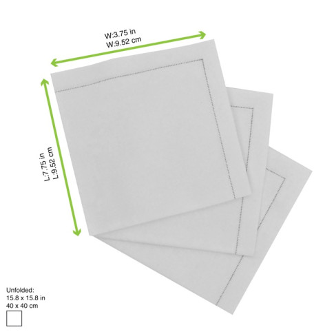 SERVIETTE COTON CREME 400x400mm