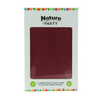 SERVIETTE COTON ROUGE 400x400mm