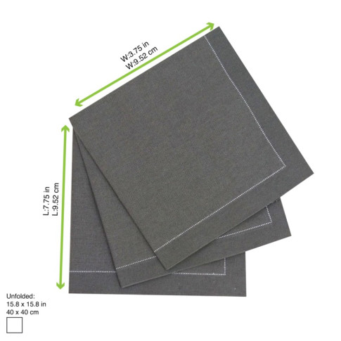 Serviette coton gris
