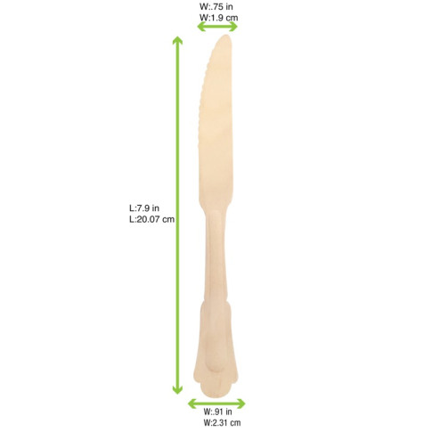 Couteau bois "Baroc Timber"  H205mm