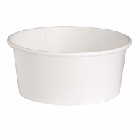 Saladier rond en carton blanc "Buckaty"  H60mm 700ml