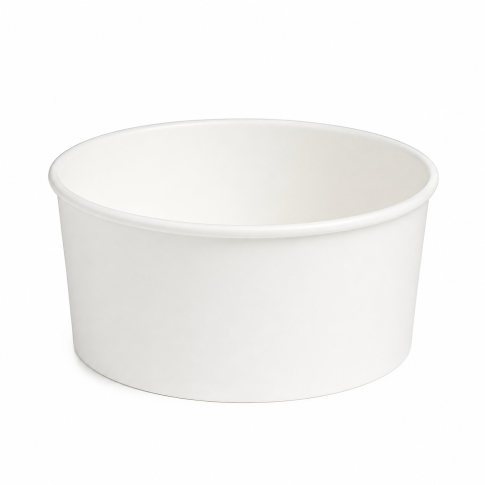 Saladier rond en carton blanc "Buckaty"   H68mm 750ml