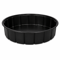 Saladier plastique PS rond noir  H75mm 1000ml