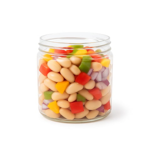 Bocal Bokotwist en plastique PET réutilisable  H115mm 400ml