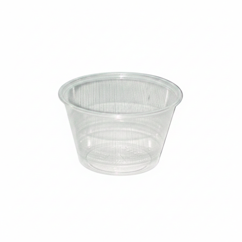 Pot plastique PET transparent  H60mm 150ml