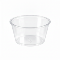 Pot plastique PET transparent  H33mm 100ml