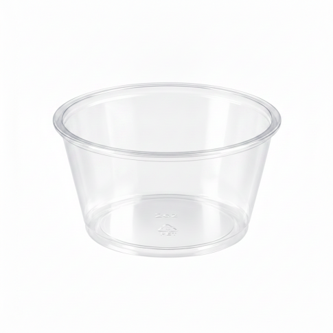 Pot plastique PET transparent  H33mm 100ml