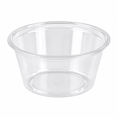 Pot plastique PET transparent  H31mm 60ml
