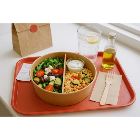 Pot plastique PP transparent rond   H43mm 110ml
