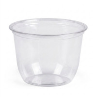 Pot à dessert en plastique PET transparent  H79mm 300ml