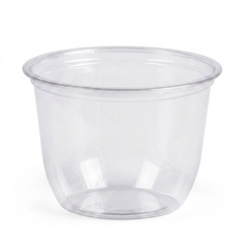 Pot à dessert en plastique PET transparent  H79mm 300ml