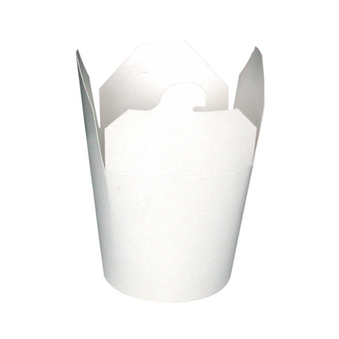 Pot carton rond carton blanc fermeture à encoche   H98mm 750ml