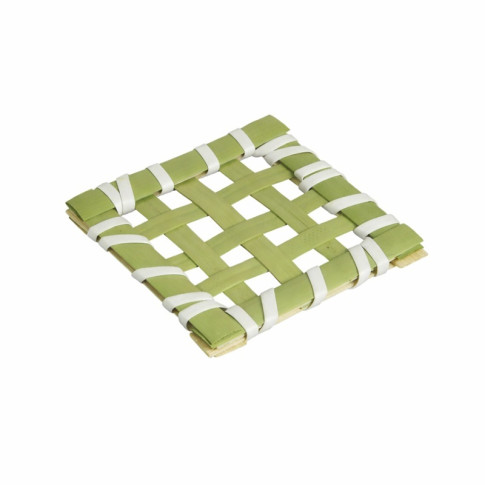 Carré bambou tressé "Ise" 50x50mm