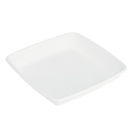 Saladier carré blanc en pulpe  235x235mm H28mm 1000ml