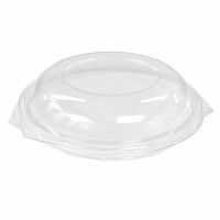 Saladier PET rond avec couvercle charnière   H30mm 500ml