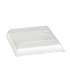 Couvercle BioNchic dôme transparent en plastique PET 164x164mm H32mm
