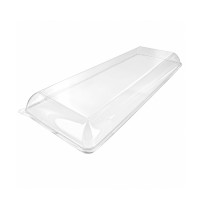Couvercle BioNchic dôme transparent en plastique PET 404x157mm H33mm