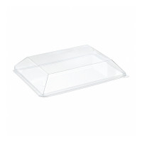 Couvercle Dôme Scandinavie transparent en plastique PET 205x135mm H38mm