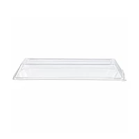 Couvercle dôme rectangulaire transparent en plastique PET  262x132mm H33mm