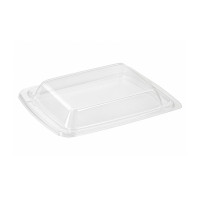 Couvercle dôme plastique transparent  195x195mm H20mm