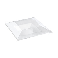 Couvercle PET transparent  220x220mm H40mm