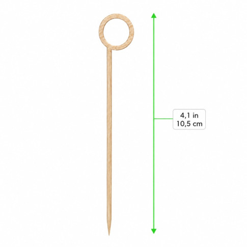 Pique en bambou avec formes assorties  H105mm