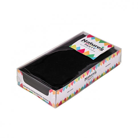 SERVIETTE COTON NOIR