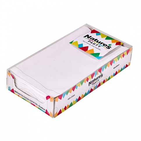 SERVIETTE COTON BLANC