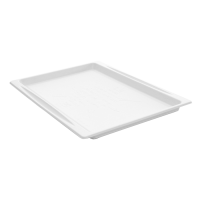 Plateau pulpe rectangulaire blanc
