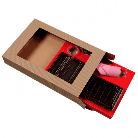 Insert carton noir pour boîtes sushi
