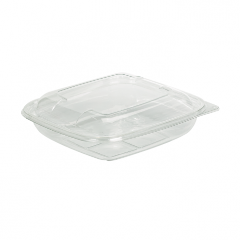 Saladier PET carré transparent