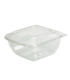 Saladier PET carré transparent