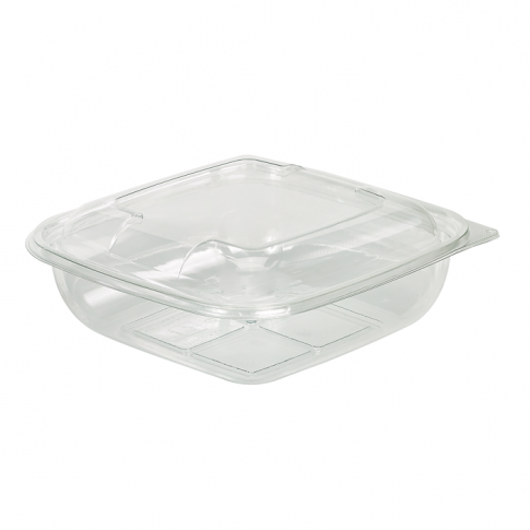 Saladier PET carré transparent