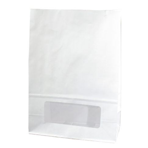Sac bloomer papier blanc avec fenêtre